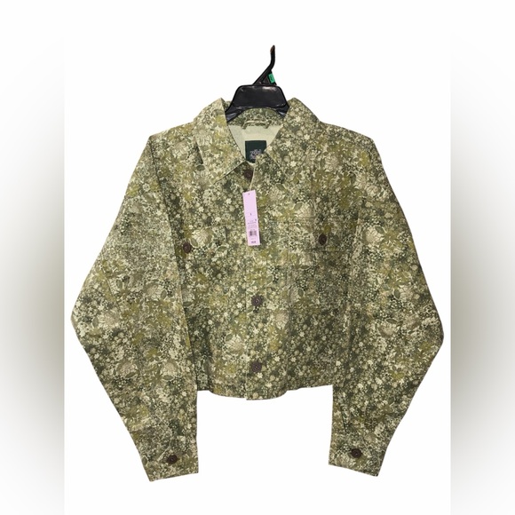wild fable Jackets & Blazers - Wild Fable Green Floral Spring Jacket NWT Size: XS